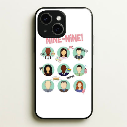 Nine Nine Characters - B99  - Brooklyn Nine-Nine Phone Case for iPhone 14