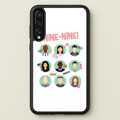 Nine Nine Characters - B99  - Brooklyn Nine-Nine Phone Case for Huawei P20 Pro