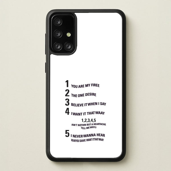 I Want It That Way - B99  - Brooklyn nine nine Phone Case for Galaxy A71