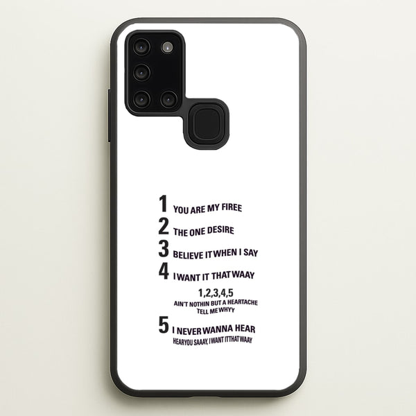 I Want It That Way - Brooklyn Nine-Nine  - Brooklyn nine nine Phone Case for Galaxy A21s