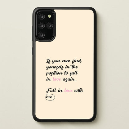 Fall In Love With Me  - BookTok Phone Case for Galaxy S20 Plus