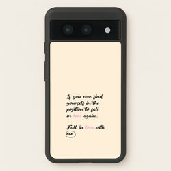 Fall In Love With Me  - BookTok Phone Case for Google Pixel 8a