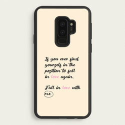 Fall In Love With Me  - BookTok Phone Case for Galaxy S9 Plus