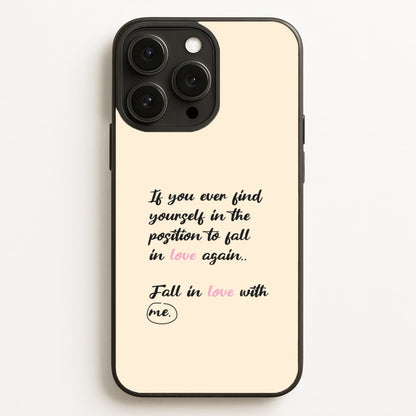 Fall In Love With Me  - BookTok Phone Case for iPhone 12 Pro Max