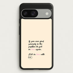 Fall In Love With Me  - BookTok Phone Case for Google Pixel 9 / 9 Pro