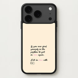 Fall In Love With Me Phone Case for iPhone 17 Pro