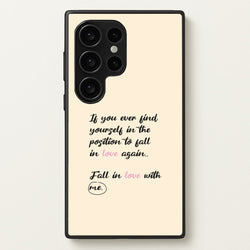 Fall In Love With Me  - BookTok Phone Case for Galaxy S24 Ultra