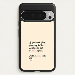 Fall In Love With Me  - BookTok Phone Case for Google Pixel 9 Pro XL