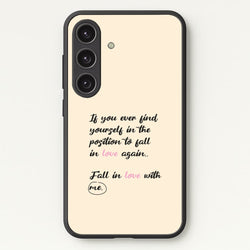 Fall In Love With Me  - BookTok Phone Case for Galaxy S24 Plus