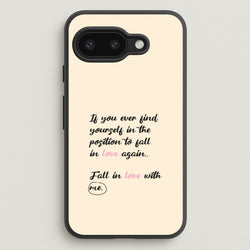 Fall In Love With Me  - BookTok Phone Case for Google Pixel 9a