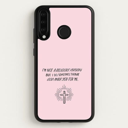 I'm Not A Religious Person  - BookTok Phone Case for Huawei P30 Lite
