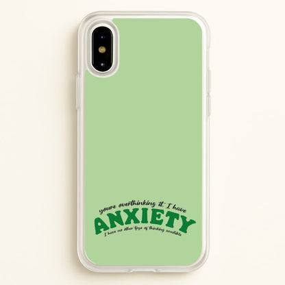 You're Overthinking It  - BookTok Phone Case for iPhone X / XS