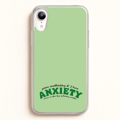 You're Overthinking It  - BookTok Phone Case for iPhone XR