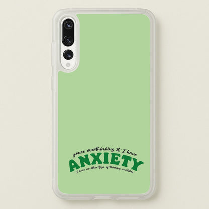 You're Overthinking It  - BookTok Phone Case for Huawei P20 Pro