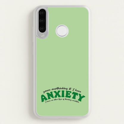 You're Overthinking It  - BookTok Phone Case for Huawei P30 Lite