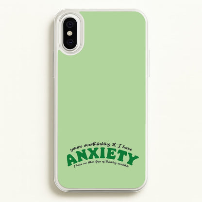 You're Overthinking It  - BookTok Phone Case for iPhone XS Max