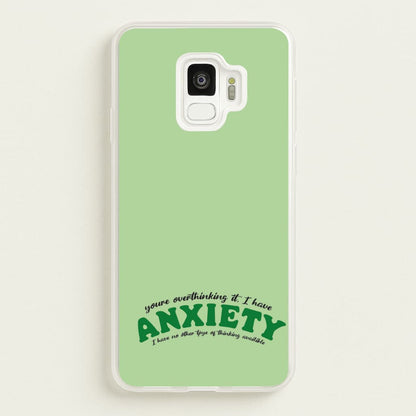 You're Overthinking It  - BookTok Phone Case for Galaxy S9