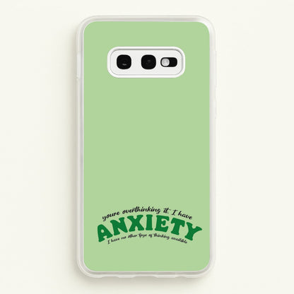 You're Overthinking It  - BookTok Phone Case for Galaxy S10e
