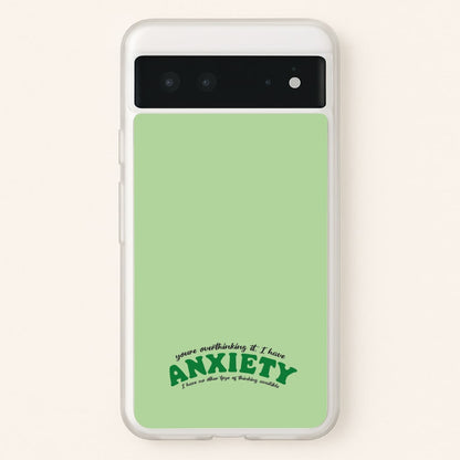 You're Overthinking It  - BookTok Phone Case for Google Pixel 6