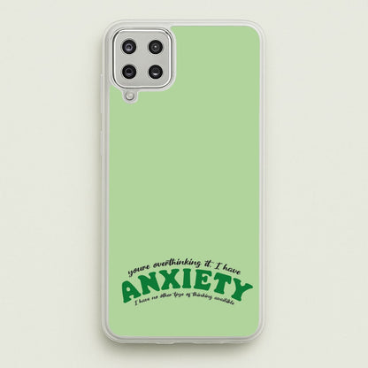 You're Overthinking It  - BookTok Phone Case for Galaxy A12