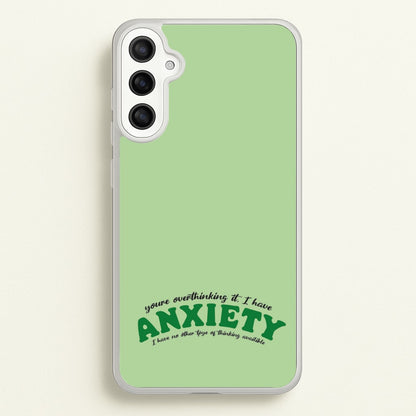 You're Overthinking It  - BookTok Phone Case for Galaxy A34
