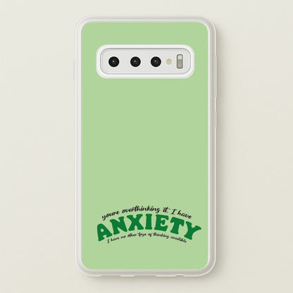 You're Overthinking It  - BookTok Phone Case for Galaxy S10