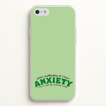 You're Overthinking It  - BookTok Phone Case for iPhone 5 / 5s / SE 2016