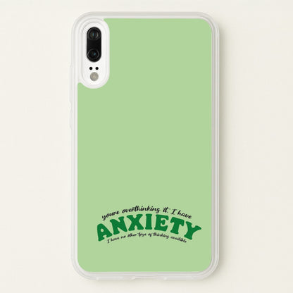 You're Overthinking It  - BookTok Phone Case for Huawei P20