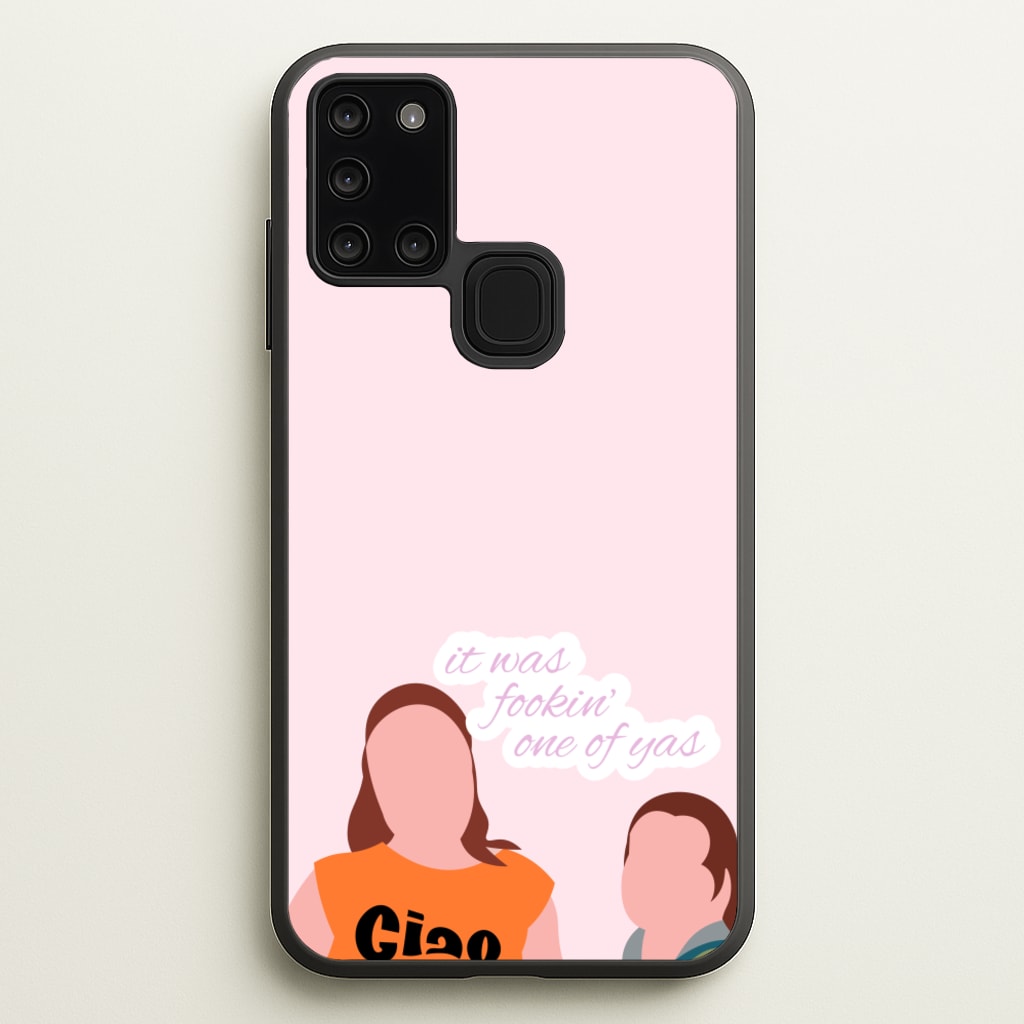 It Was Fookin' One Of Yas - British Pop Culture  - British Pop Culture Phone Case for Galaxy A21s