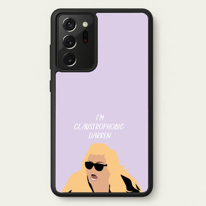 I'm Claustrophobic Darren - British Pop Culture  - British Pop Culture Phone Case for Galaxy Note 20 Ultra