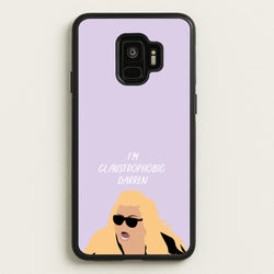 I'm Claustrophobic Darren - British Pop Culture  - British Pop Culture Phone Case for Galaxy S9