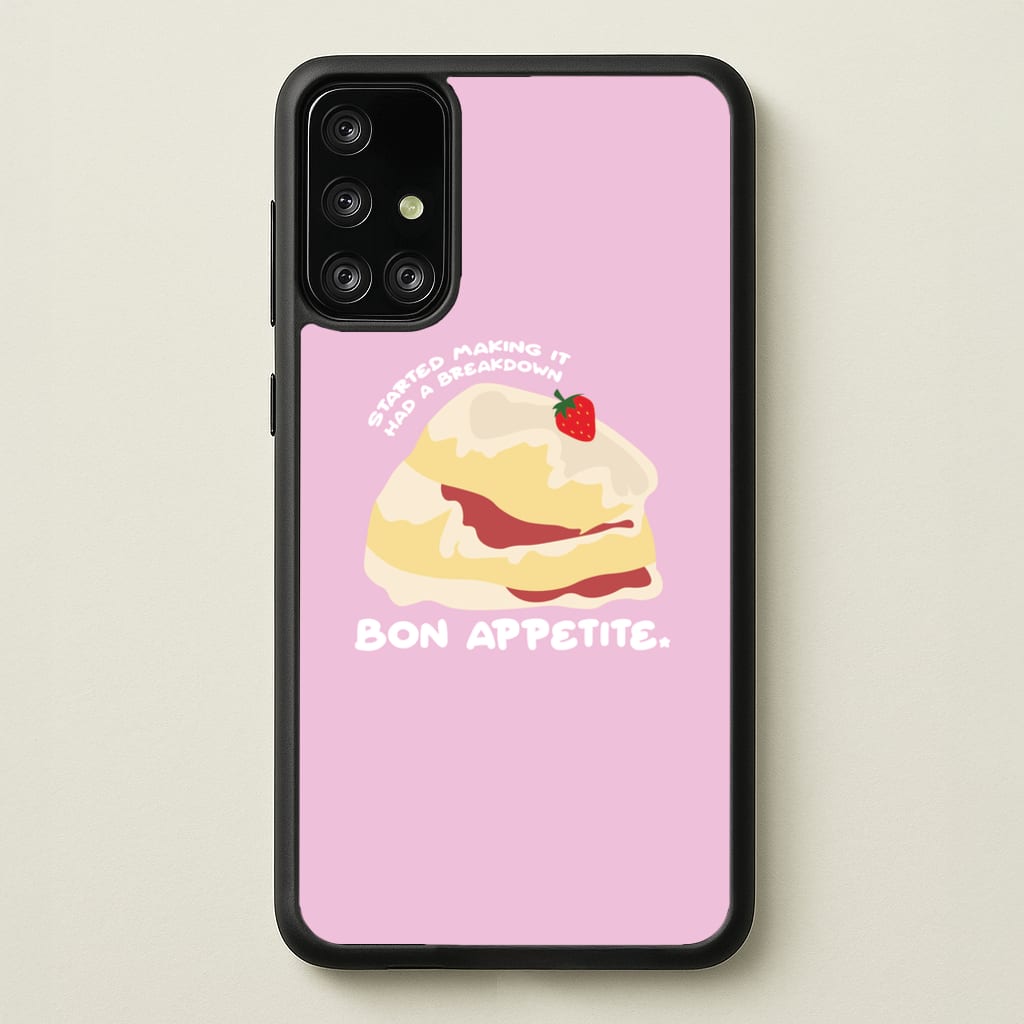Bon Appetite - British Pop Culture  - British Pop Culture Phone Case for Galaxy A71