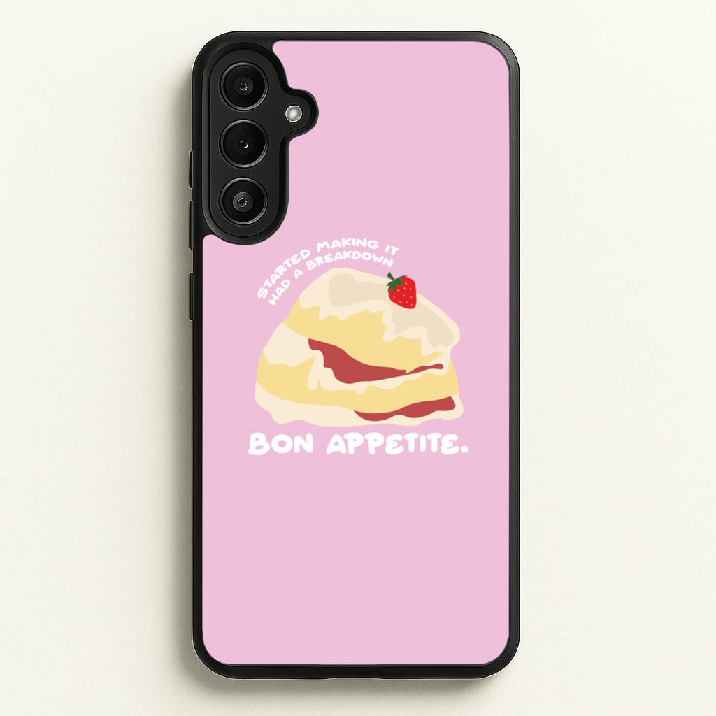 Bon Appetite - British Pop Culture  - British Pop Culture Phone Case for Galaxy A34