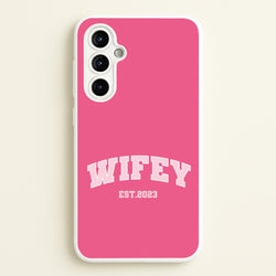 Wifey 2023 - Bridal  - Bridal Phone Case for Galaxy A54