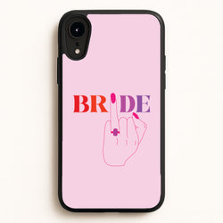 Bride - Bridal   - Bridal Phone Case for iPhone XR