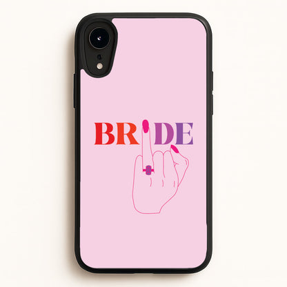Bride - Bridal   - Bridal Phone Case for iPhone XR