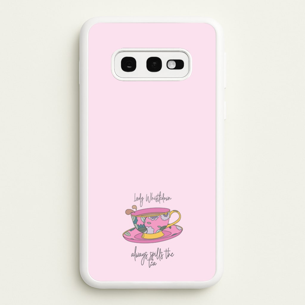 Lady Whistledown  - Bridgerton Phone Case for Galaxy S10e