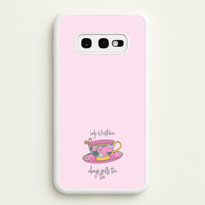 Lady Whistledown  - Bridgerton Phone Case for Galaxy S10e