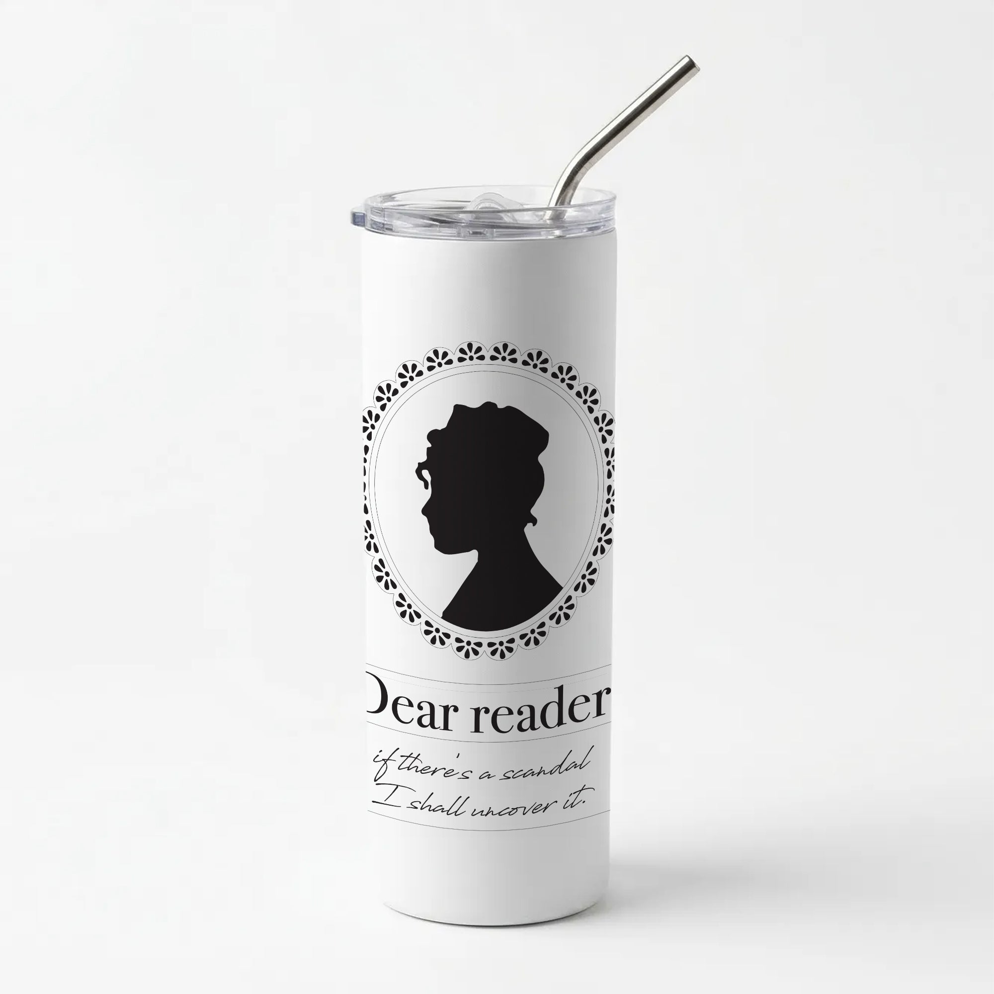 Dear Reader Skinny Tumbler