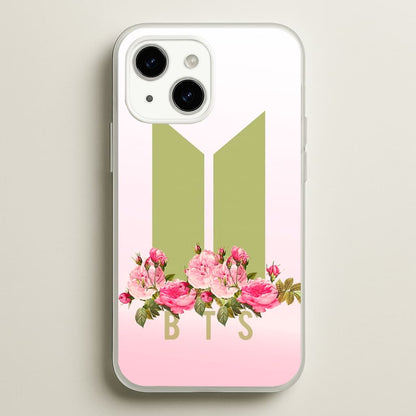 Pink Ombre K-Pop Band Logo  - BTS Phone Case for iPhone 15