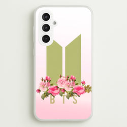 Pink Ombre K-Pop Band Logo  - BTS Phone Case for Galaxy S23FE