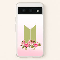 Pink Ombre K-Pop Band Logo  - BTS Phone Case for Google Pixel 8a