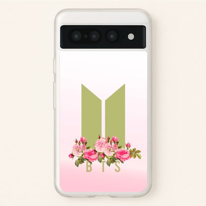Pink Ombre K-Pop Band Logo  - BTS Phone Case for Google Pixel 7 Pro