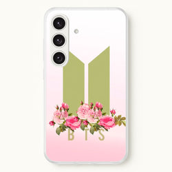 Pink Ombre K-Pop Band Logo  - BTS Phone Case for Galaxy S25 Plus