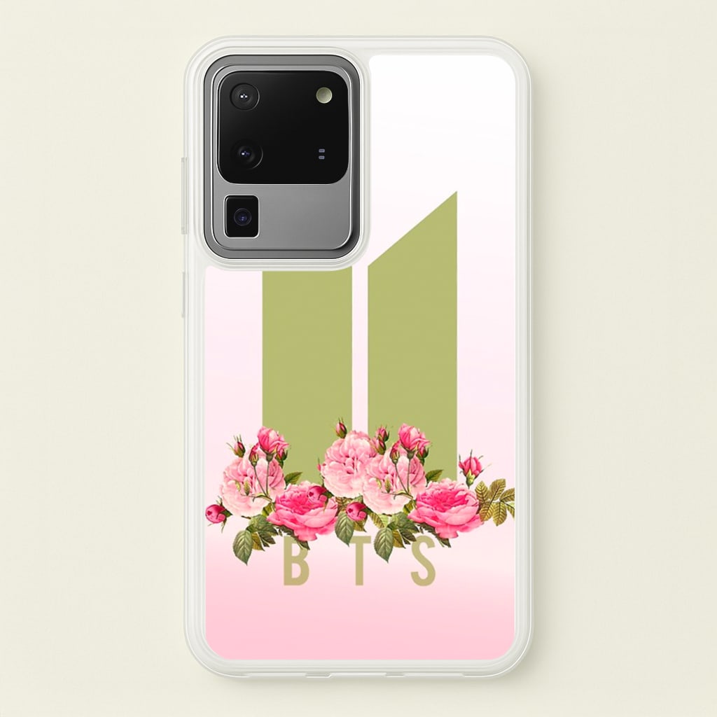 Pink Ombre K-Pop Band Logo  - BTS Phone Case for Galaxy S20 Ultra