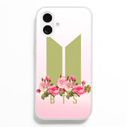 Pink Ombre K-Pop Band Logo  - BTS Phone Case for iPhone 16 Plus