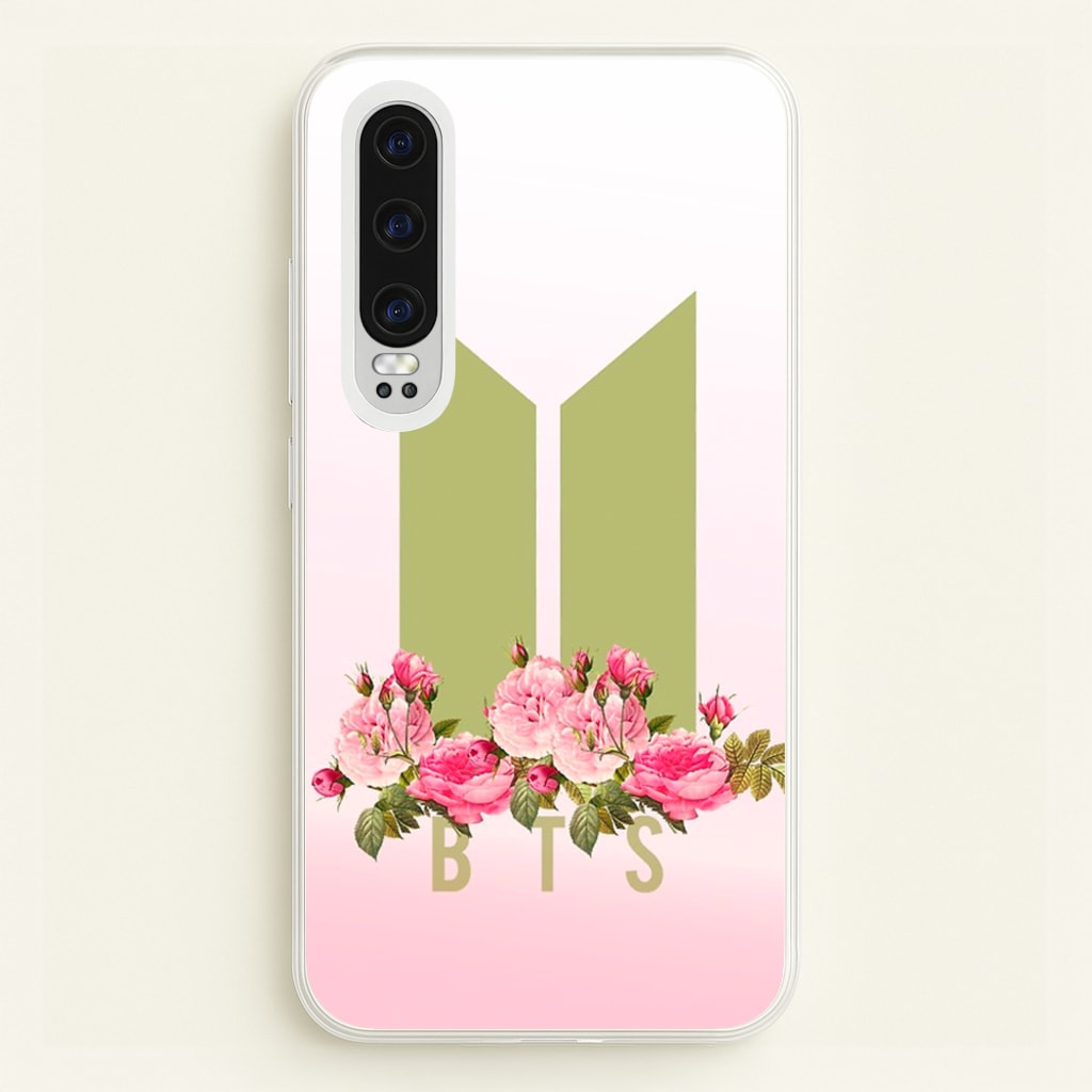 Pink Ombre K-Pop Band Logo  - BTS Phone Case for Huawei P30