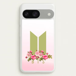 Pink Ombre K-Pop Band Logo  - BTS Phone Case for Google Pixel 9 / 9 Pro