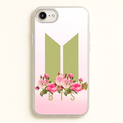 Pink Ombre K-Pop Band Logo  - BTS Phone Case for iPhone 6 / 7 / 8 / SE