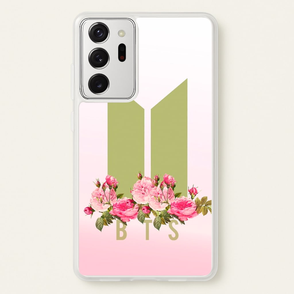 Pink Ombre K-Pop Band Logo  - BTS Phone Case for Galaxy Note 20 Ultra